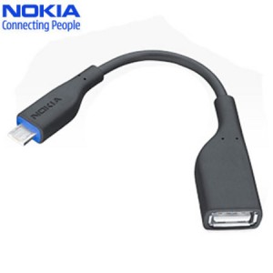 Nokia Micro USB to USB OTG Adapter Cable CA-157