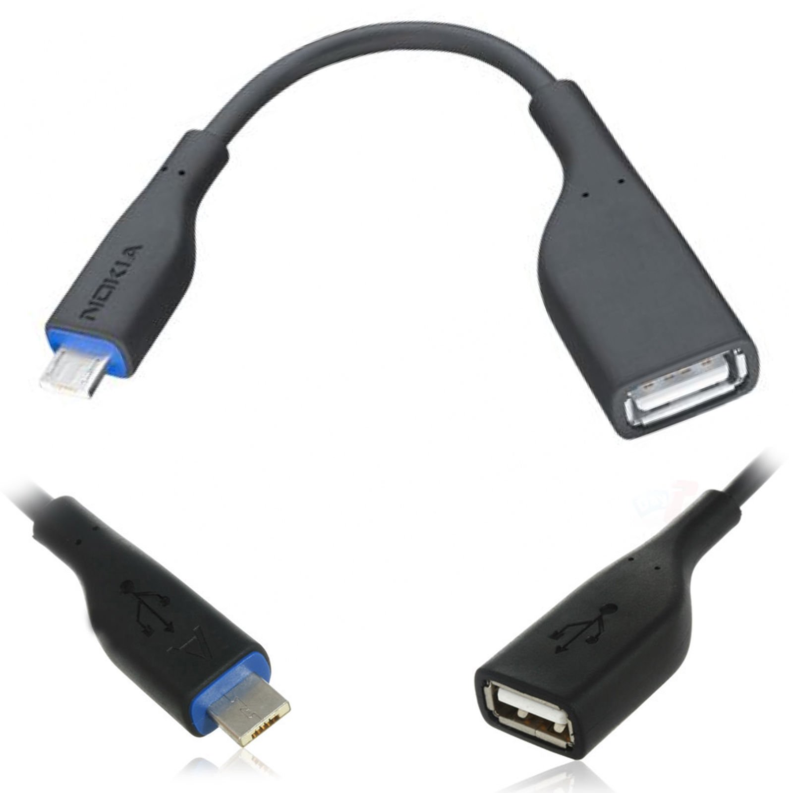 Nokia Micro USB to USB OTG Adapter Cable CA-157