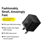 BASEUS GaN5 Fast Charger 1C 20W CN Plug Mini Wall Charger Adapter