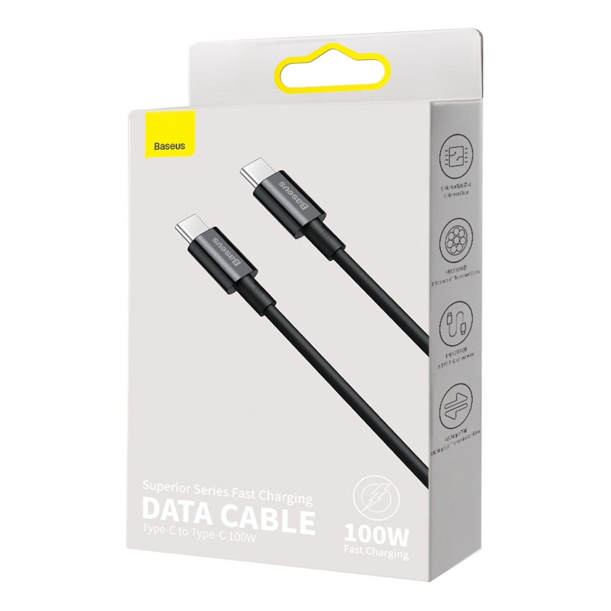 Baseus CATYS-B01 - 100W USB Type-C to USB Type-C Fast Charging Data Cable 1m