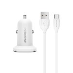 In-car charger BZ12A Lasting power QC3.0 set with cable