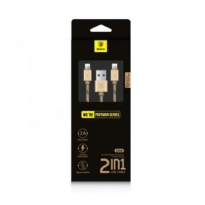 Baseus Portman Series 2-in-1 Micro + Lightning Charging Cable