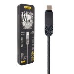 CHARGING CABLE WDC-015 Micro USB/Lightning/Type-C Wave (Tarnish)